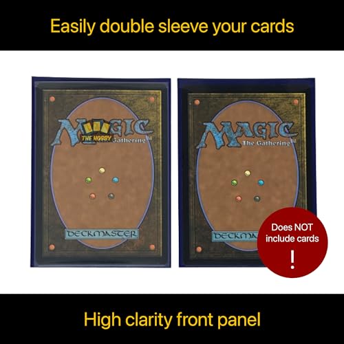 Battle Sleeves! Semi Matte for Standard Sized Trading Cards | Super Easy to Shuffle! | 200 Count | Blue - color: Blue