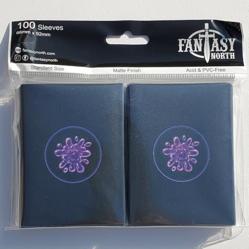 Elements I - 100 Textured Matte TCG Card Sleeves - Fits Magic MTG Commander Pokemon and Other Card Games - Playing Card Sleeves (Poison) - style: Poison