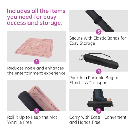 Mahjong Mat for Table - Durable Mahjong Table Cover with Unique Design, Premium Mahjong Accessories, Perfect Mahjong Gifts for Women, Game Mat for Mahjong and Board Game Enthusiasts (Opal Rose Luxe) - style: Opal Rose Luxe