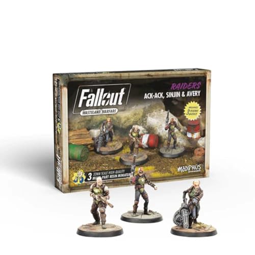 Modiphius Fallout Wasteland Warfare Ack Ack, Sinjin & Avery Fallout Minis - style: Ack Ack, Sinjin, & Avery