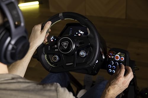 Turtle Beach VelocityOne Race Wheel & Pedal System Licensed for Xbox Series X|S, Xbox One, Windows PCs – 7.2Nm Direct Drive Force Feedback, 3 Pedals & Magnetic Paddle Shifters, Hall Effect Sensors