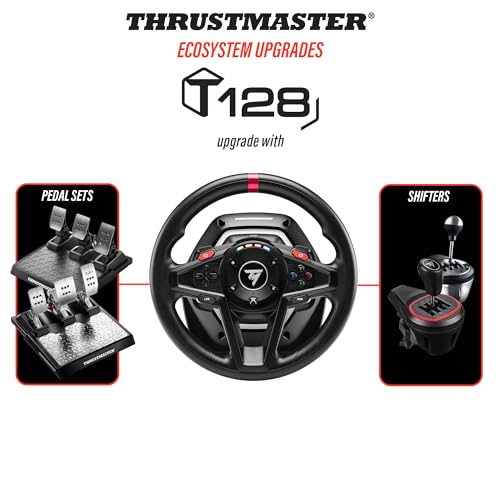 Thrustmaster T128X, Force Feedback Racing Wheel with Magnetic Pedals (Compatible with Xbox Series X|S, Xbox One, PC) (Renewed) - style: T128 Xbox | PC