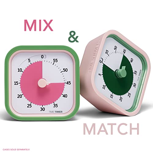 TIME TIMER MOD – 60-Minute Visual Timer, Homeschool Supplies Study Tool, Timer for Office and Meetings with Silent Operation (Peony Pink) - color: Peony Pink, style: Timer