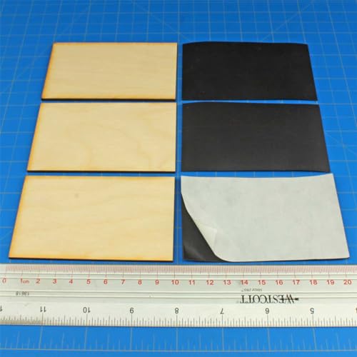 LITKO Ready Base Kit | Compatible with The Old World | 60x100mm Chariot | Twenty 3mm plywood bases + magnets | Magnetize minis for storage & steel trays | Infantry - style: 60x100mm Rectangular