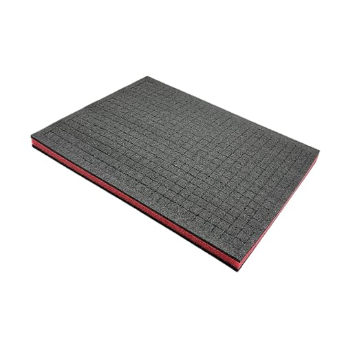 Toolboxes Foam Sponge Insert Game Box Board Cases Pre Cut Segments Customizable Drawer Padding Shock Absorbing Suitable for Camera Cases to, Black red Black 5CM - size: black red black 5CM