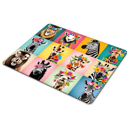 Square Mouse Pad Animal,Gaming Mouse Pads for Desk,Soft Computer Waterproof Non-Slip Mouse Mat - color: Animal