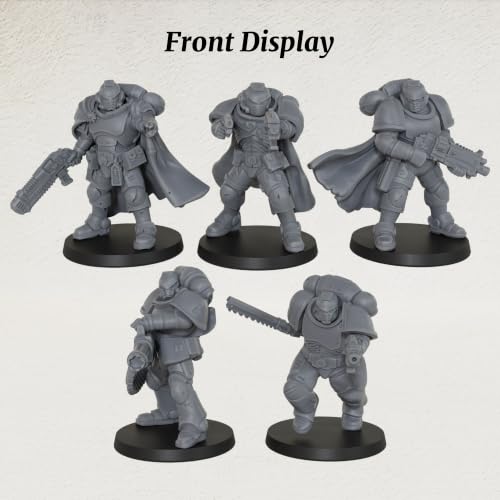 Sci-Fi Miniatures 28mm- Minis Figurine for Tabletop RPG Game- AS1021 | Fantasy Minis Unpainted for TTRPG Role Playing Game- Vanguard Warriors