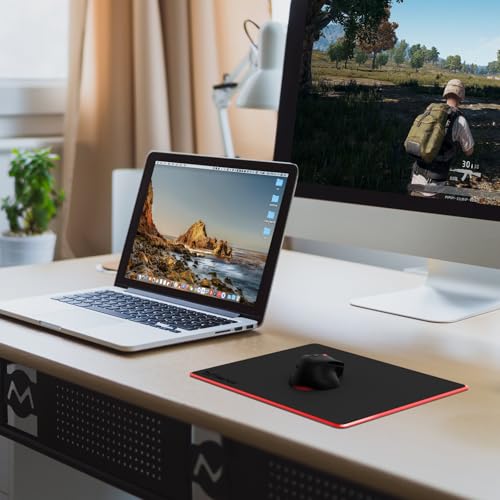 Plastic Resin Hard Mouse Pad Premium Waterproof Ultra Smooth No Irritating Smell Environment Fast and Accurate Control for Office and Gaming Laptop - size: 9.5L x 7.9W inches