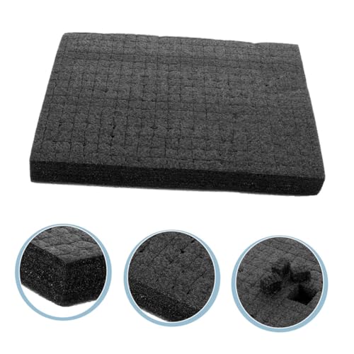 LIFKOME Black Grid Foam Cube Pad 500x300x30mm Pick and Pluck Foam Insert for Packaging and Shock Absorption for Board Game and Tool Box Storage