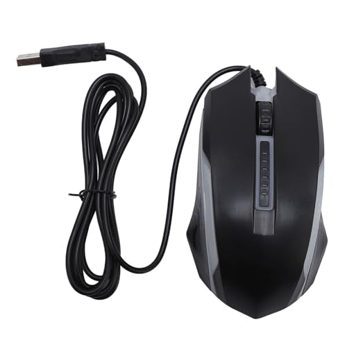 RGB Gaming Mouse, Wired USB Computer Mouse with Colorful Lighting, Ambidextrous Comfortable Grip for PC, Laptop, Office & Starter Gaming, 1200 DPI
