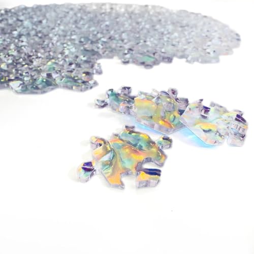 The Clearly Impossible Puzzle 100, 200, 500, 1000 Pieces Hard Puzzle for Adults Cool Difficult Clear Brain Teaser - Difficult Funny for Adults - size: Crystal Edition
