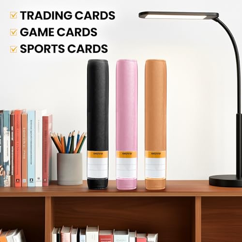 9 Pocket Trading Card Binder with 500 Card Sleeves, 26 Side-Loading Pages Hold 468 Trading Cards, Black PU Cover Zip Card Collection Binder with Side Label, MTG, TCG, Game Cards, Sport Cards Organizer