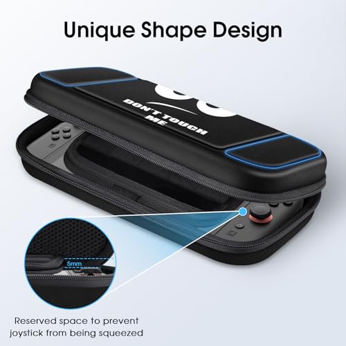 FINTIE Carrying Case for Nintendo Switch 2 (2025), Shockproof Hard Shell Switch 2 Case, Protective Cover Travel Bag with 19 Game Card & 2 Micro SD Card Slots & Inner Pocket, Dont Touch - color: dont touch