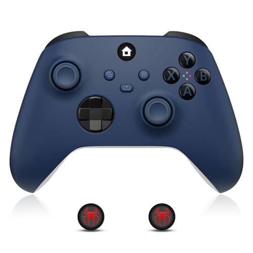Moonag Wireless Controller for Xbox, Compatible with Xbox Series X/S/One/PC, With 2 Silicone Thumb Grips, Hall Effect Joysticks, 2.4GHz Wireless Adapter Gamepad with RGB Light, Dual Vibration, TURBO - color: Purple