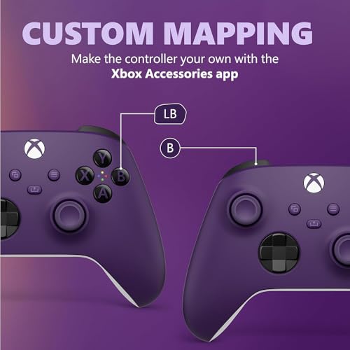 Microsoft QAU-00068 Xbox Wireless Controller Astral Purple 2 Pack (Renewed) - color: Astral Purple