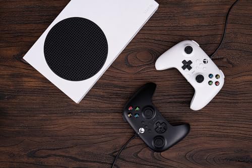 8BitDo Ultimate Wired Controller for Xbox, Hall Effect Joysticks and Hall Triggers, Compatible with Xbox Series X|S, Xbox One, Windows 10 & Windows 11 - Officially Licensed (White) - color: White, style: Hall Effect Joystick