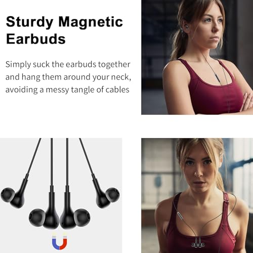 USB Earbuds with Microphone for PC Laptop,Wired USBA Headset with Mic in Ear Buds Noise Isolating Light Laptop Earphones Headphones for Dell HP Surface Computer Office Zoom Work Gaming School,Black - color: Black