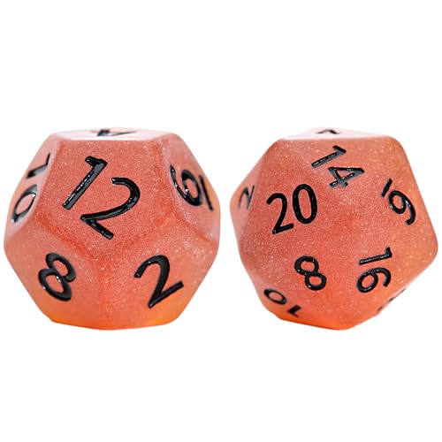 and Dice: Sea Glass Dice: Firebrand - 7pc RPG Set, Flaming Yellow & Fire Damage Orange Frosted Matte Resin, Role Playing Games Dice - style: Firebrand
