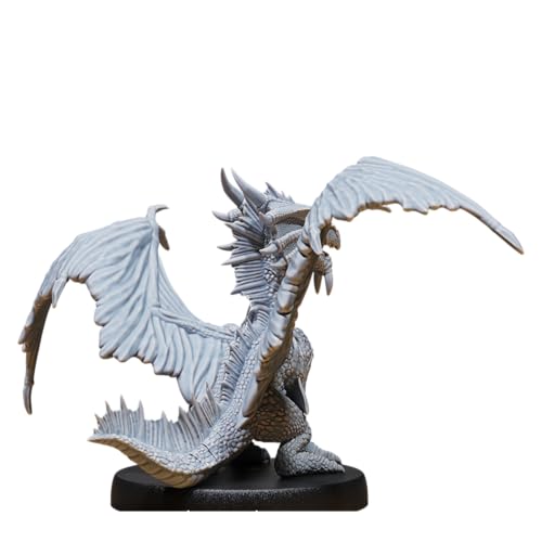 Unpainted DND Bronze Dragon Wyrmling Miniature Figurine, Tabletop Gaming Collectible, Fantasy World, Ideal Gift for Dungeon Masters and Collectors Alike - Designed by Epic Miniatures