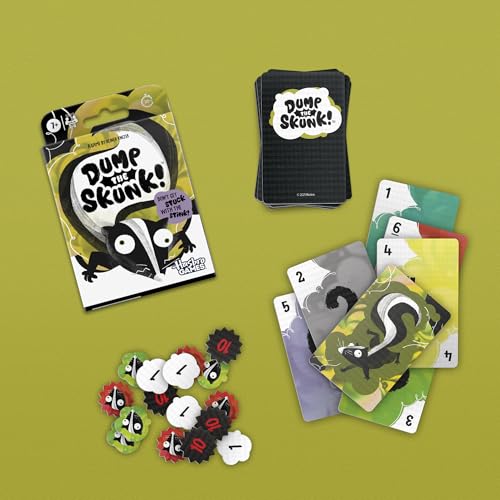 Dump The Skunk! Game | Family Card Game by Reiner Knizia | Ages 7 and Up | 2-6 Players | 20 Mins. | Easy to Learn Games for Kids, Teens, and Adults