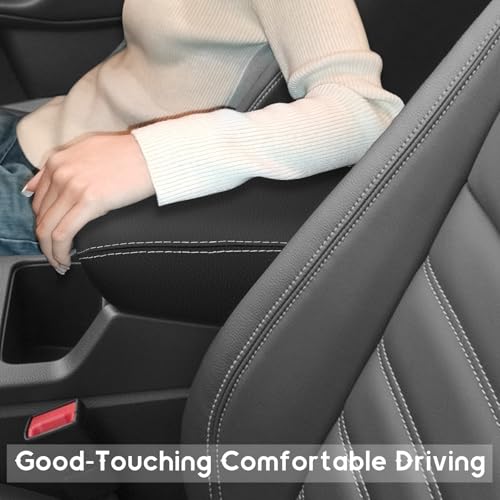 ramuel Center Console Armrest Cover for Ford Escape 2017 2018 2019 | Anti-Scratch ,Non-Slip ,PU Leather ,Easy Install - size: for Escape 2017 2018 2019
