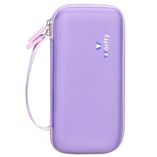 worfty Travel Carrying Case for Retroid Pocket 6/ G2/ 5/ 4/ 4pro Game Handheld Console (Case Only) - Hard Protective Carrying Storage Bag (Purple) - color: Purple