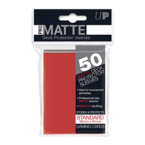 Ultra Pro Pro-Matte Red Deck Protector - color: Red