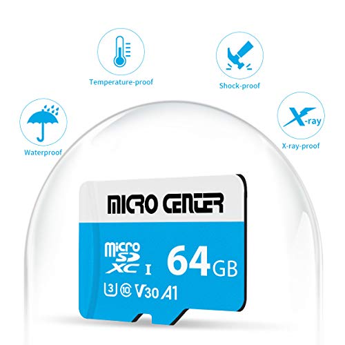 INLAND Micro Center 64GB microSDXC Card 5 Pack, Nintendo-Switch Compatible Micro Card, UHS-I C10 U3 V30 4K UHD Video A1 R/W Speed up to 95/30 MB/s Flash Memory Card with Adapter - size: U3 A1 - 64GB x 5 Pack