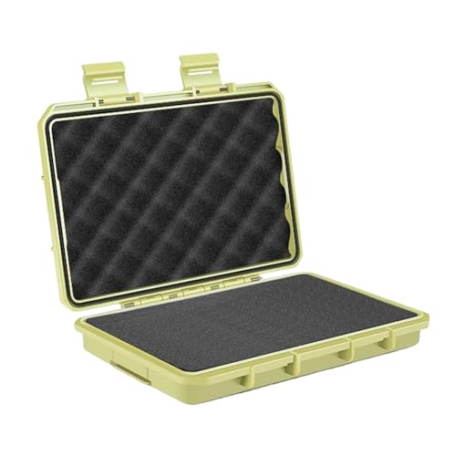 Hard Carrying Case for Small Precision Instruments, Waterproof PP Storage Box with Removable Foam Inserts, Beige L - color: Beige L
