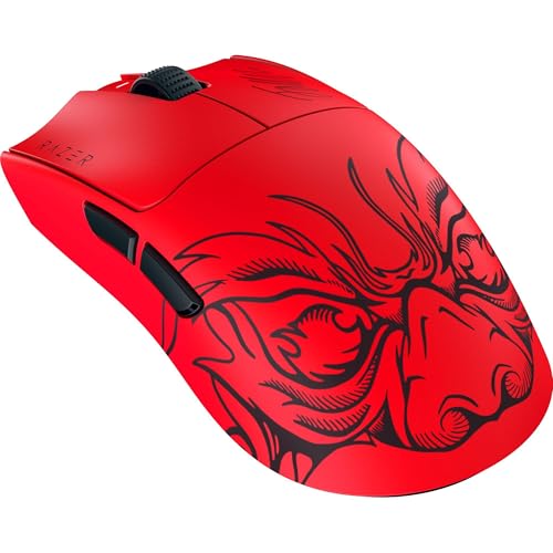 Razer Viper V3 Pro Wireless Esports Gaming Mouse: Symmetrical - 54g Lightweight - 8K Polling - 35K DPI Optical Sensor - Gen3 Optical Switches - 8 Programmable Controls - 95 Hr Battery - Faker Edition - color: Faker Edition, style: 8000 Hz Polling