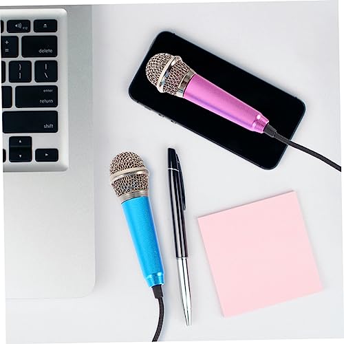 ibasenice 6pcs Mini Microphones Portable Vocal Microphones for Smartphones and Tablets Compact Design for Podcasting Singing Vlogging and Interviews Easy to Use