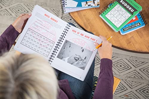 Brain Games - Criminal Mind Puzzles: Crime-Themed Brain Teasers | Visual, Verbal, Memory & Logic Puzzles | Spiral Bound Activity Book for Adults & Teens