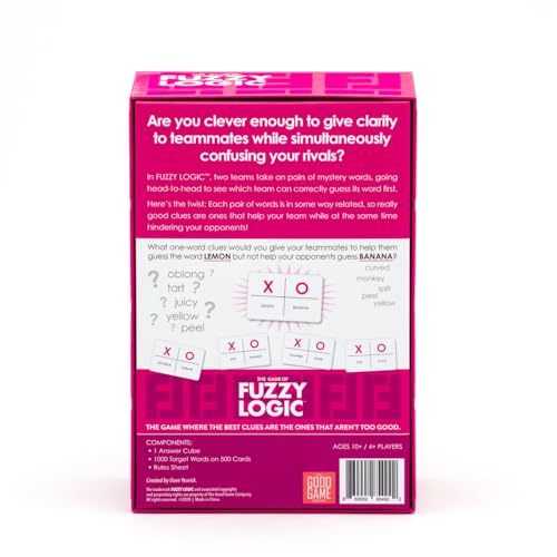 Fuzzy Logic Word Guessing Party Game – Funny Team-Based Card Game for Kids, Teens & Adults, Creative Clue & Strategy Game for Family Game Night, 4+ Players