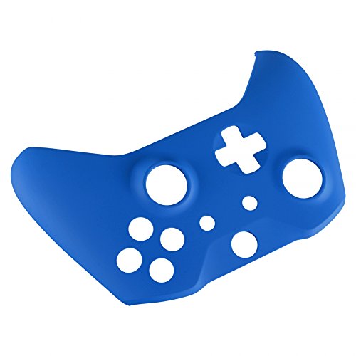 eXtremeRate Blue Soft Touch Front Housing Shell Case for Xbox One S/X Controller, Comfortable Replacement Kit Faceplate Cover for Xbox One Wireless Controller Model 1708 - color: Blue