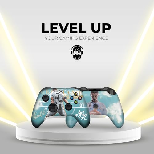DreamController Ronaaldo Custom X-box Controller Wireless compatible with X-box One/Series X/S Proudly Customized in USA I Permanent HYDRODIP Print(NOT JUST A SKIN)(MODDED) - color: Ronaaldo, size: Modded - Front & Back Print