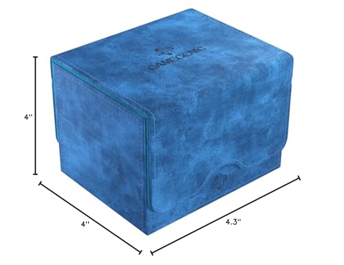 GameGenic Deck Box – Sidekick XL Blue 100CT – Durable and Sturdy TCG, OCG, CCG Card Storage – Compatible with Pokemon, Yugioh, Commander, and MTG Magic: The Gathering Cards - color: Blue