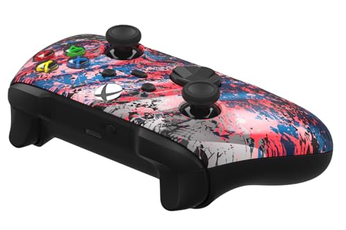 Custom Controllerzz Wireless Controller for Microsoft Xbox Series X/S & Xbox One - Custom Soft Touch Feel - Custom Series X/S Controller (X/S Glacier Burn) - color: X/S Glacier Burn