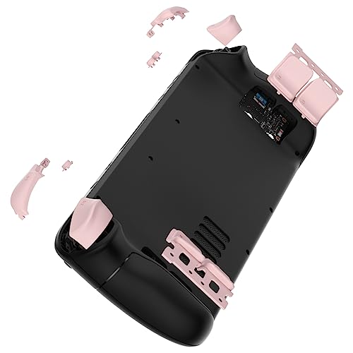 eXtremeRate Cherry Blossoms Pink Replacement Full Set Buttons for Steam Deck, DIY Custom ABXY D-pad Trackpad Bumpers Triggers Buttons for Steam Deck LCD Handheld Console - Console NOT Included - color: Cherry Blossoms Pink