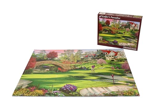 Vermont Christmas Company Golfer's Paradise Jigsaw Puzzle 1000 Piece