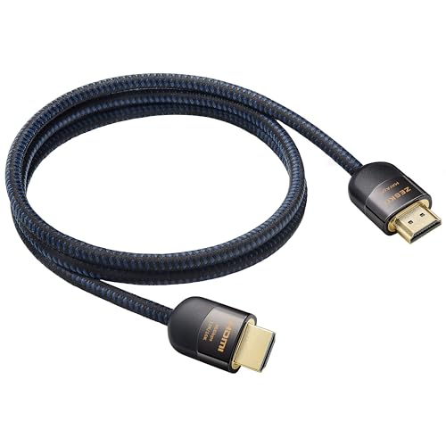 Zeskit Maya HDMI 2.2 Cable 96Gbps 12K 16K (3 Feet 1m) - size: 3ft/1m