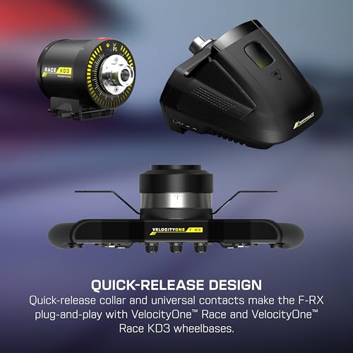 Turtle Beach VelocityOne F-RX Formula Racing Wheel for Xbox & PC | For VelocityOne Race & VelocityOne KD3 Wheelbases, Hall-Effect Clutch Paddles, Magnetic Paddle Shifters, Rotary Dials, Black - style: Formula Racing Wheel
