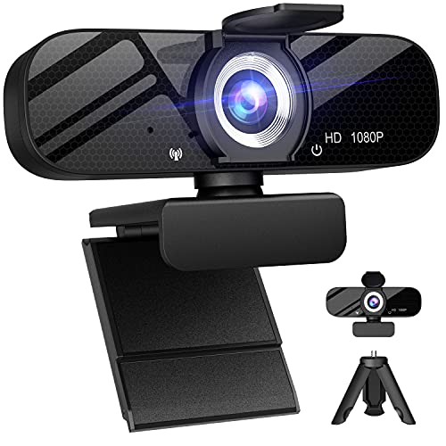 Tewiky 1080P USB HD Computer Web Camera, Plug and Play, for Zoom/Skype/Teams, Conferencing and Video Calling