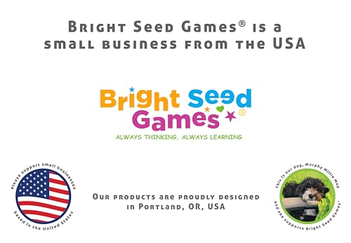 Bright Seed Sight Words Bingo Game, Learn to Read - Level 1 & 2 | Kindergarten Reading Skills, Laminated for Repeated Use, Fun Family & Classroom Game, Supports Early Reading Success