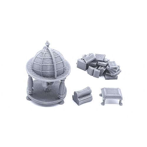 Library Furniture - DND Terrain Compatible with Dungeons and Dragons, 28mm Miniature Wargaming, Tabletop RPGs, Wargame Scenery