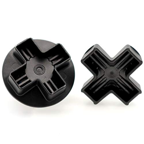 Deal4GO 2-Pack Metal D-Pads set w/Standard Dpad and Faceted D Pad Replacement (Cross + Concave) for Xbox Elite 2 Controller Directional Arrow Button
