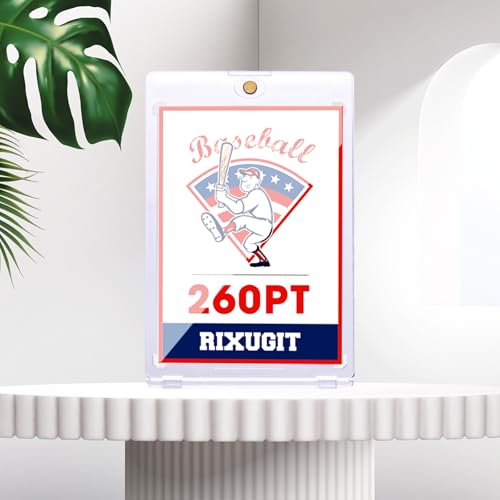 10 Pack 260pt Magnetic One Touch Trading Card Holders | UV Protection, Crystal-Clear Display, Secure Magnetic Closure, Easy Card Access, Ideal for Collection, Display, and Storage - size: 10ct 260PT Card Holder