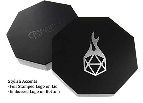 Forged Dice Co. Dice Arena Rolling Tray and Storage Compatible with Any dice Game, D&D and RPG Gaming - color: Gray
