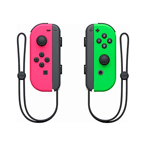 Nintendo Switch Joy-Con (L/R) Gaming Controller, Neon Pink/Neon Green (Renewed) - color: Neon Pink / Neon Green