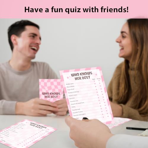 Birthday Party Games - Who Knows Her Best, Who Know The Birthday Best, Party Games for Women, Set of 20 Cards, Age 15+ - FS266 - color: Birthday 2