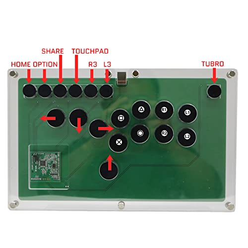 FightBox B1-PS Ultra-Thin All Buttons Leverless-Style Arcade Joystick Fight Stick Game Controller For PS4/PS3/PC Hot-Swap Cherry MX